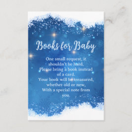 Cartão De Informações Blue Winter Wonderland Books for Baby Card