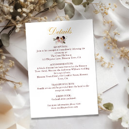 Cartão De Informações Blush Peony e Dourado Burgundy Floral Detalhes do