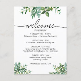 Cartão De Informações Boas-vindas a Greenerding Wedding Weekend