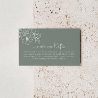 Boho Green Floral Weding Wishing Good