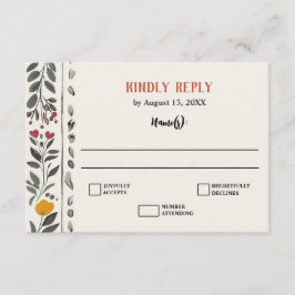 Cartão De Informações Boho Letterpress Style Skeleton Tarot Wedding RSVP