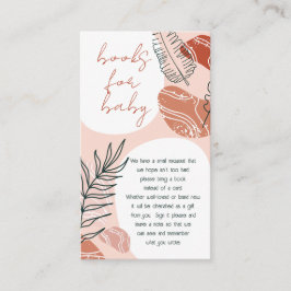 Cartão De Informações Boho Southwest Desert Chás de fraldas Livros para 