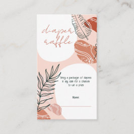 Cartão De Informações Boho Southwest Desert Fralda Raffle