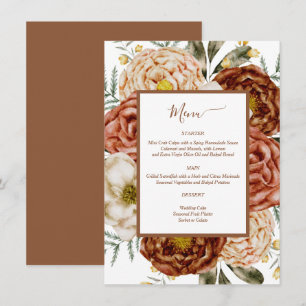 Cartão De Informações Boho Terracota Neutra Orçamentária 