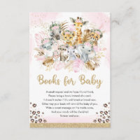 Boho Tropical Safari - Livros de Chá para Bebê