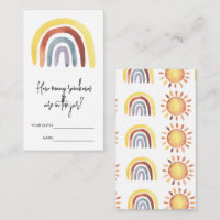 Boho Watercolor Quantos arco-íris existem no pote