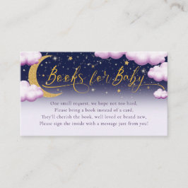 Cartão De Informações Bolas de Chá de fraldas de Garota Rosa-Rosa-Estrel