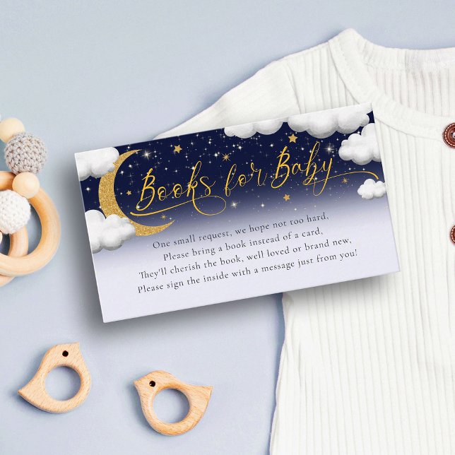 Cartão De Informações Boletins de Chá de fraldas de Estrelas Brilhantes  (Criador carregado)