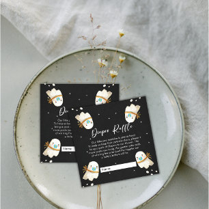 Cartão De Informações Bonita Fralda de Queda de Halloween Raffle