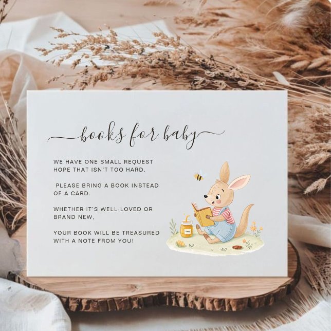 Cartão De Informações Bonitinho Canguru é Canguru e Bebê (Criador carregado)