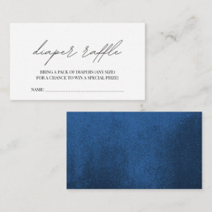 Cartão De Informações Bonjour Bebe French Chá de fraldas Fralda Raffle