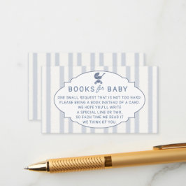 Cartão De Informações Book Insert Coffee Brewing Brunch Blue Baby Shower