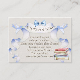 Cartão De Informações Book Request Clothesline Boy Blue Ivory