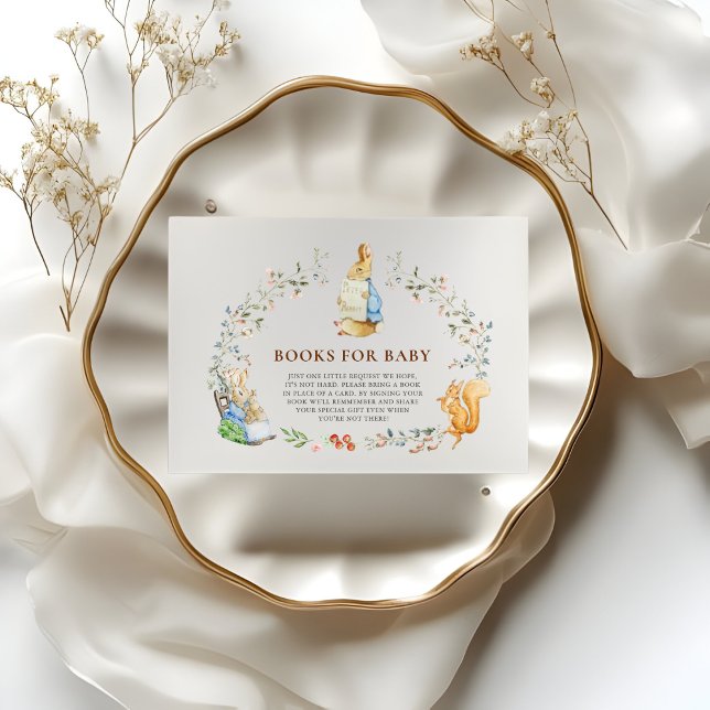 Cartão De Informações Book Request Peter Rabbit Books for Baby  (Criador carregado)