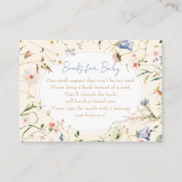 Cartão De Informações Books De Flor Selvagem Bem-Vindo Para O Recinto