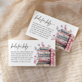 Cartão De Informações Books For Baby Storybook New Chapter Baby Shower