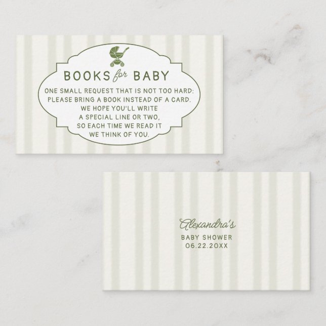 Cartão De Informações Books Insert Coffee Brewing Brunch Baby Shower (Frente/Verso)
