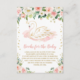 Cartão De Informações Books para Bebê, Princesa Floral Rosa Esbranquiçad