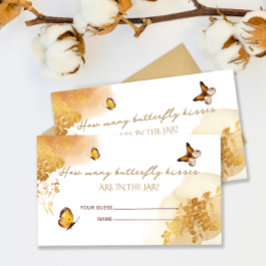 Cartão De Informações Borboleta Admite Quantos Beijos De Borboleta