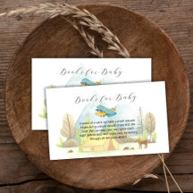 Bosque de Avião Pousando Livros Para Chá de Bebê