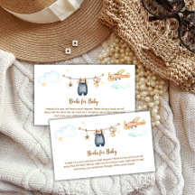 Boy Clothesline Airplane Books For Baby Shower