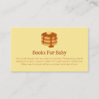 Cartão De Informações Breakfast Brunch Theme Baby Shower Book Request