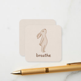 Cartão De Informações Breathe Minimal Bunny Enclosure Card