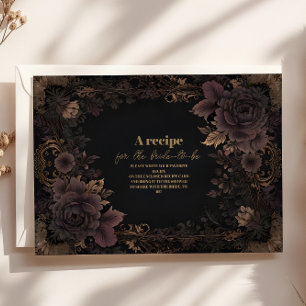 Cartão De Informações Bridal Real Gótica Vitoriana