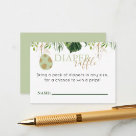 Cartão De Informações Brontossauro Bonito Fralda Dinossauro Raffle Inser