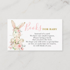 Cartão De Informações Bunny Girl Traga um Livro