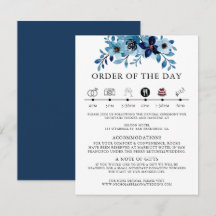 Buquê de Flores Aquarela Azul Elegante e Empoeirad