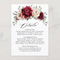 Burgundy Champanhe Marfim Mauve Rosa Casamento Det