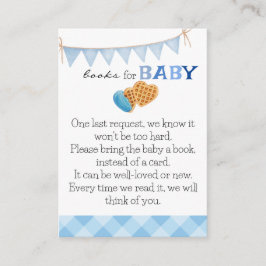 Cartão De Informações Café da manhã e chá de fraldas