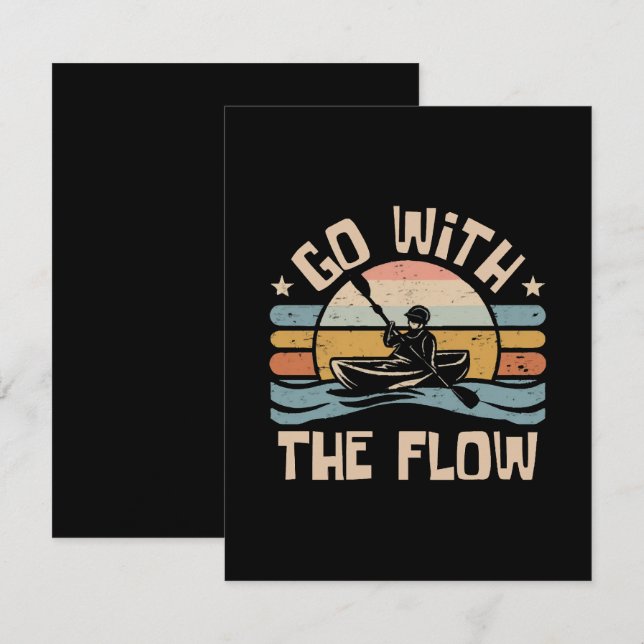 Cartão De Informações caiaque engraçado (Frente/Verso)