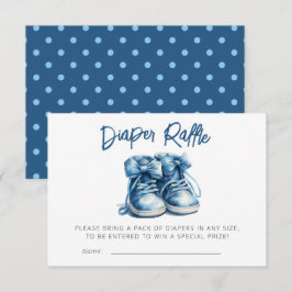 Cartão De Informações Calçados para bebês | Blue Boy Fralda Raffle