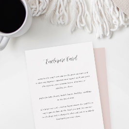 Cartão De Informações Caligrafia Elegante Para Todos os Fins Personalizá