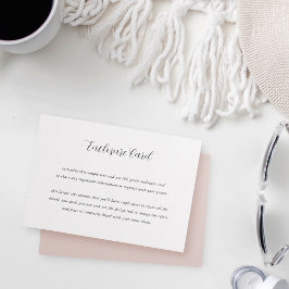 Cartão De Informações Caligrafia Elegante Para Todos os Fins Personalizá