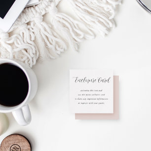 Cartão De Informações Caligrafia Elegante Personalizável