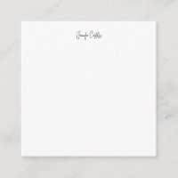 Caligrafia Minimalista Branca Simples
