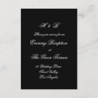 Caligrafia Monograma Preto e Branco Casamento Form