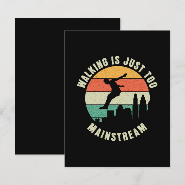 Cartão De Informações Caminhar É Muito Comum (Frente/Verso)