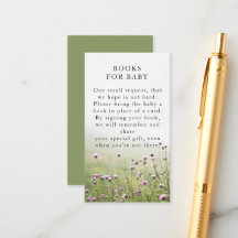 Campo de Flores Silvestres Chá Verde Baby Shower