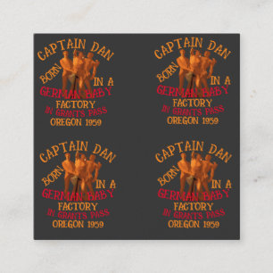 Cartão De Informações Capitã Dan nascer German Baby Fatory Grants Paga
