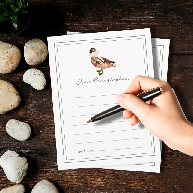 Cartão De Informações Cápsula de Aniversário do Homem Clássico de Um Pat (One Lucky Duck 1st Birthday Time Capsule Enclosure Card)