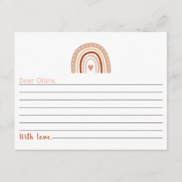 Cartão De Informações Cápsula Horária do primeiro aniversario Arco Arco-