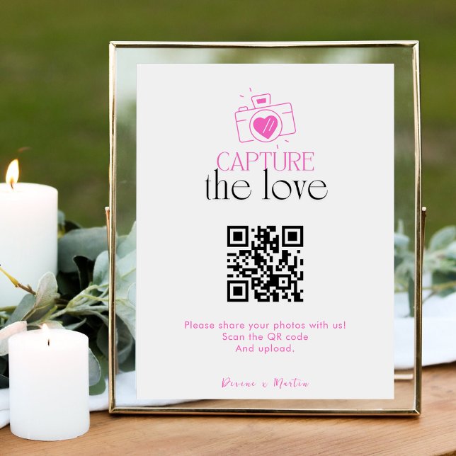 Cartão De Informações Captura de Script Moderno Código QR do Amor (Criador carregado)