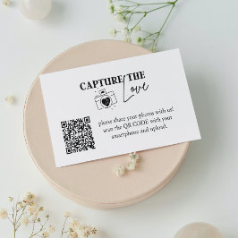 Cartão De Informações Captura Personalizada O Código Qr De Casamento De 