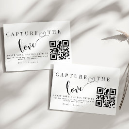 Cartão De Informações Captura Personalizada O Código Qr De Casamento De