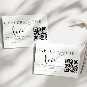 Cartão De Informações Captura Personalizada O Código Qr De Casamento De
