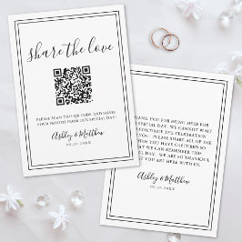 Cartão De Informações Capture O Amor Compartilhamento de Código QR Fotog